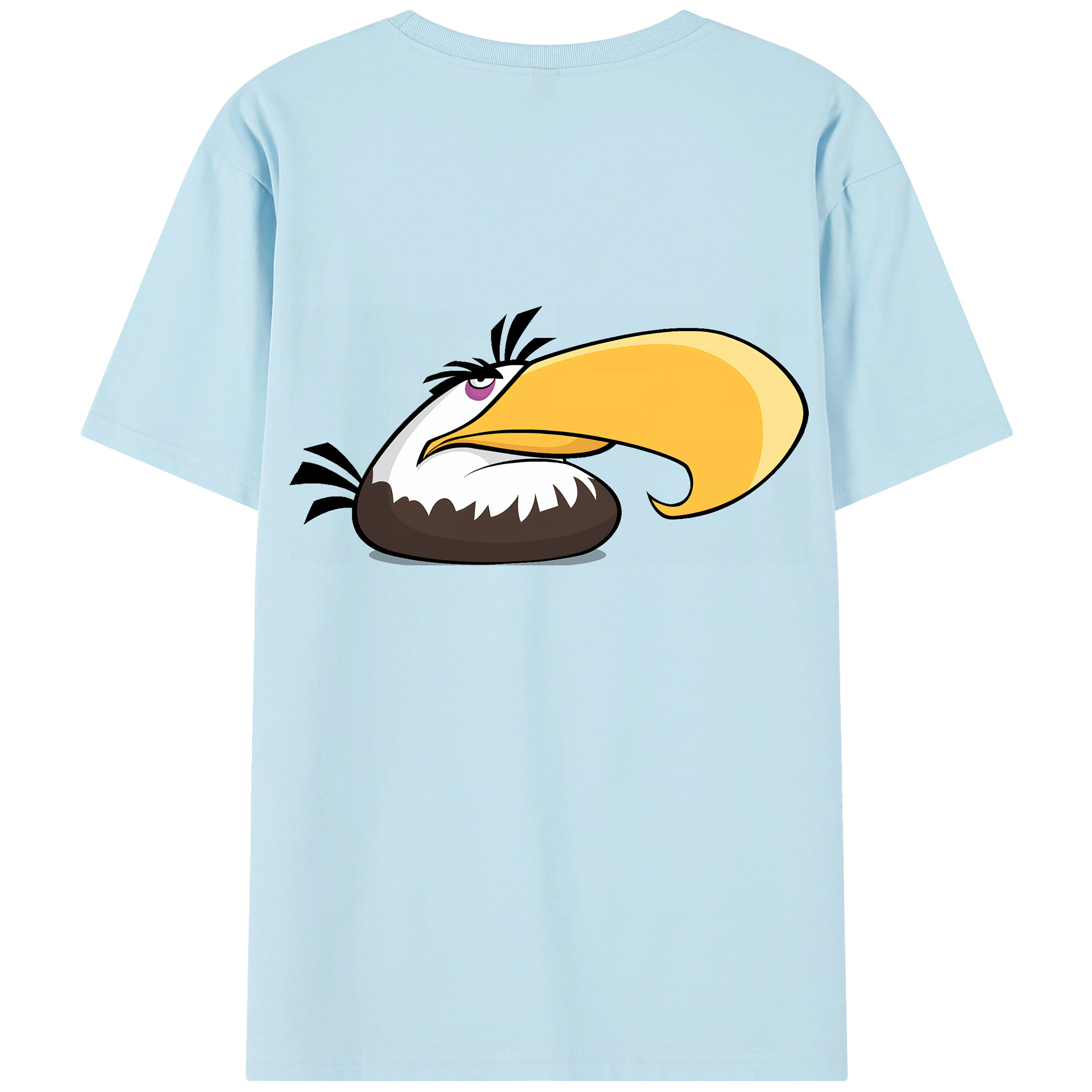 （画像用） Angry Birds アングリーバード 綿100％半袖Tシャツ（背面プリント）